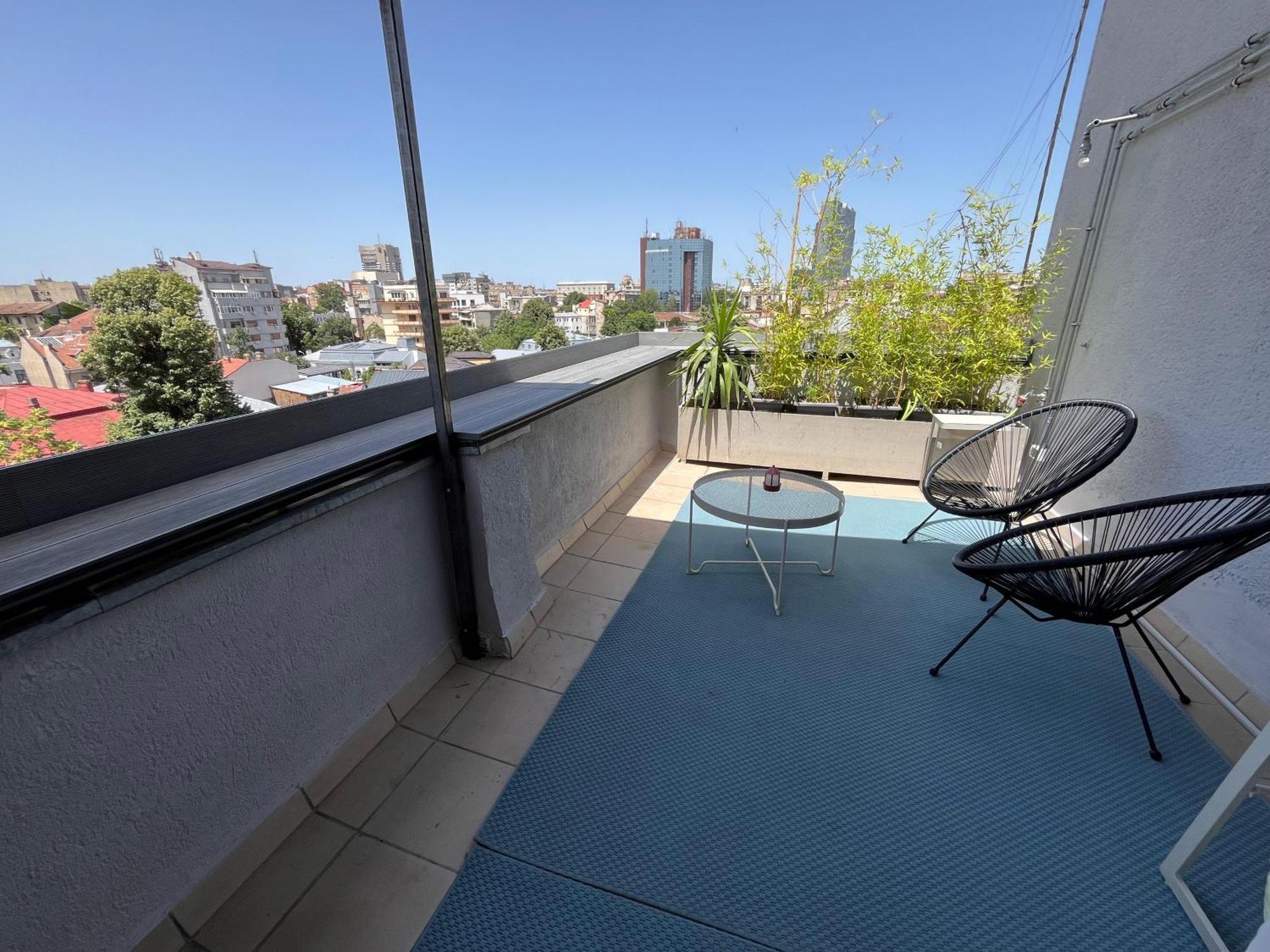 Terrace View Downtown Studio Bucureşti Exterior foto