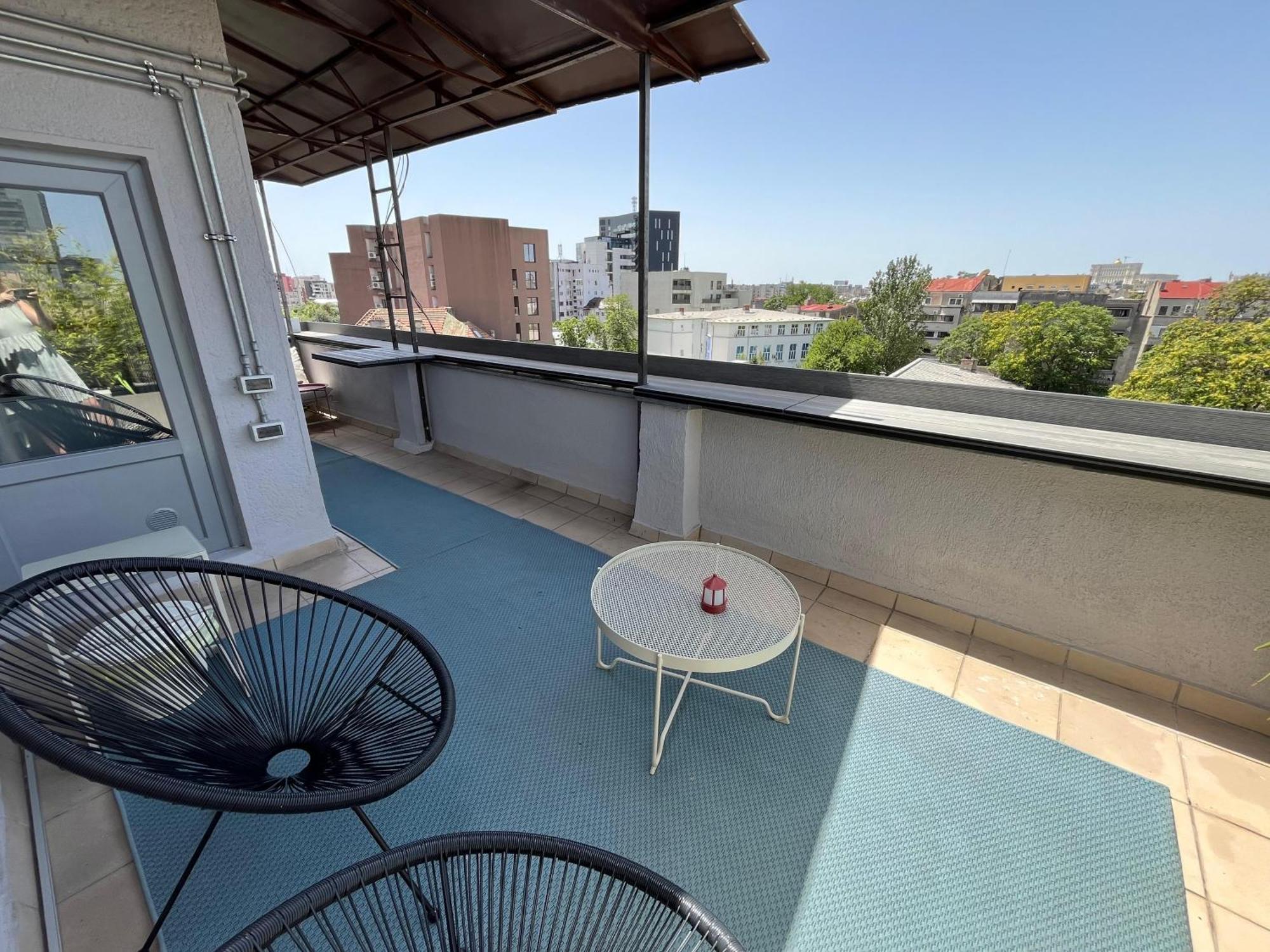 Terrace View Downtown Studio Bucureşti Exterior foto