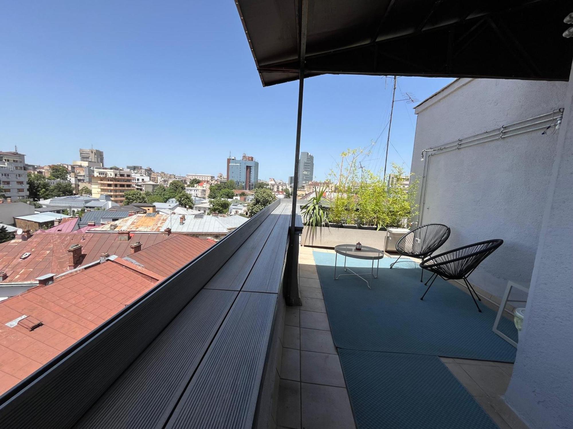 Terrace View Downtown Studio Bucureşti Exterior foto